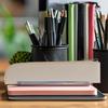 pencil case Pouch Portable Slim Stationery Organizer with Zipper PU Leather Large Capacity School Supplies for Students & Work