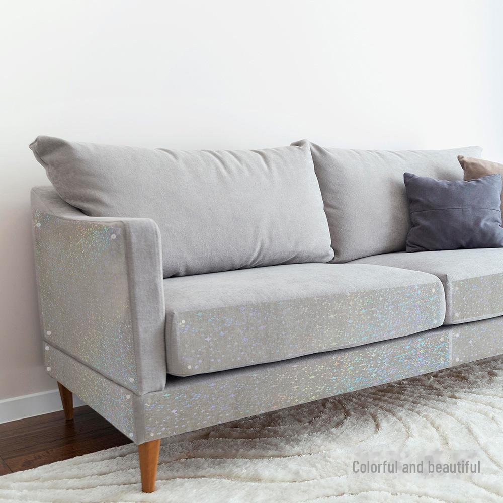 High-Transparency Frosted PVC Sofa Protector: Removable, Non-Stick, Anti-Scratch Furniture Shield for Pets