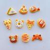 50 Pcs Cute Mini Simulated Bread, Donuts, Pizza Flat Back Resin Cabochons Scrapbooking DIY Jewelry Hairpin Craft Decoration