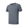 Fitness Series Simple Sports Training Comfortable Versatile Breathable Short Sleeve T-Shirt Men Tops Graphite-Gray A11M621108FDY