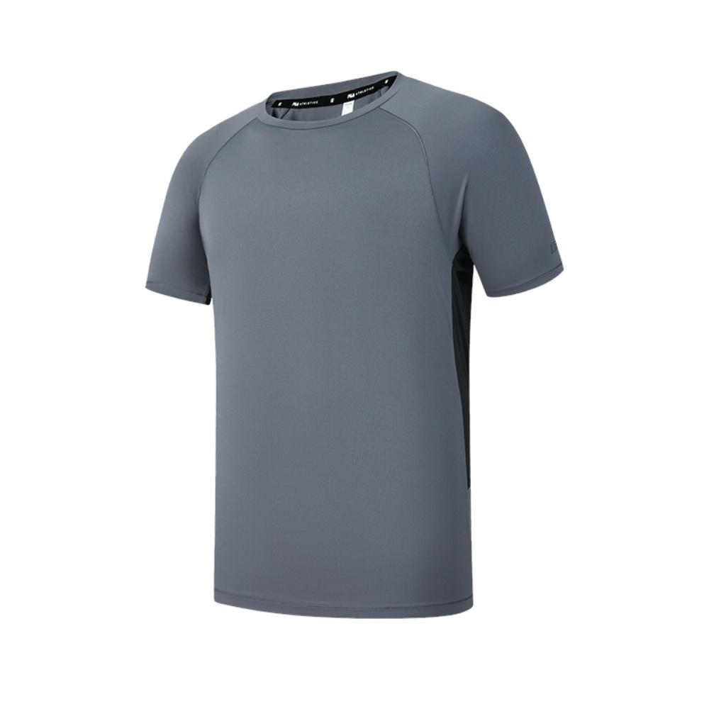 

FILA Fitness Series Simple Sports Training Comfortable Versatile Breathable Short Sleeve T-Shirt Men Tops Graphite-Gray A11M621108FDY M