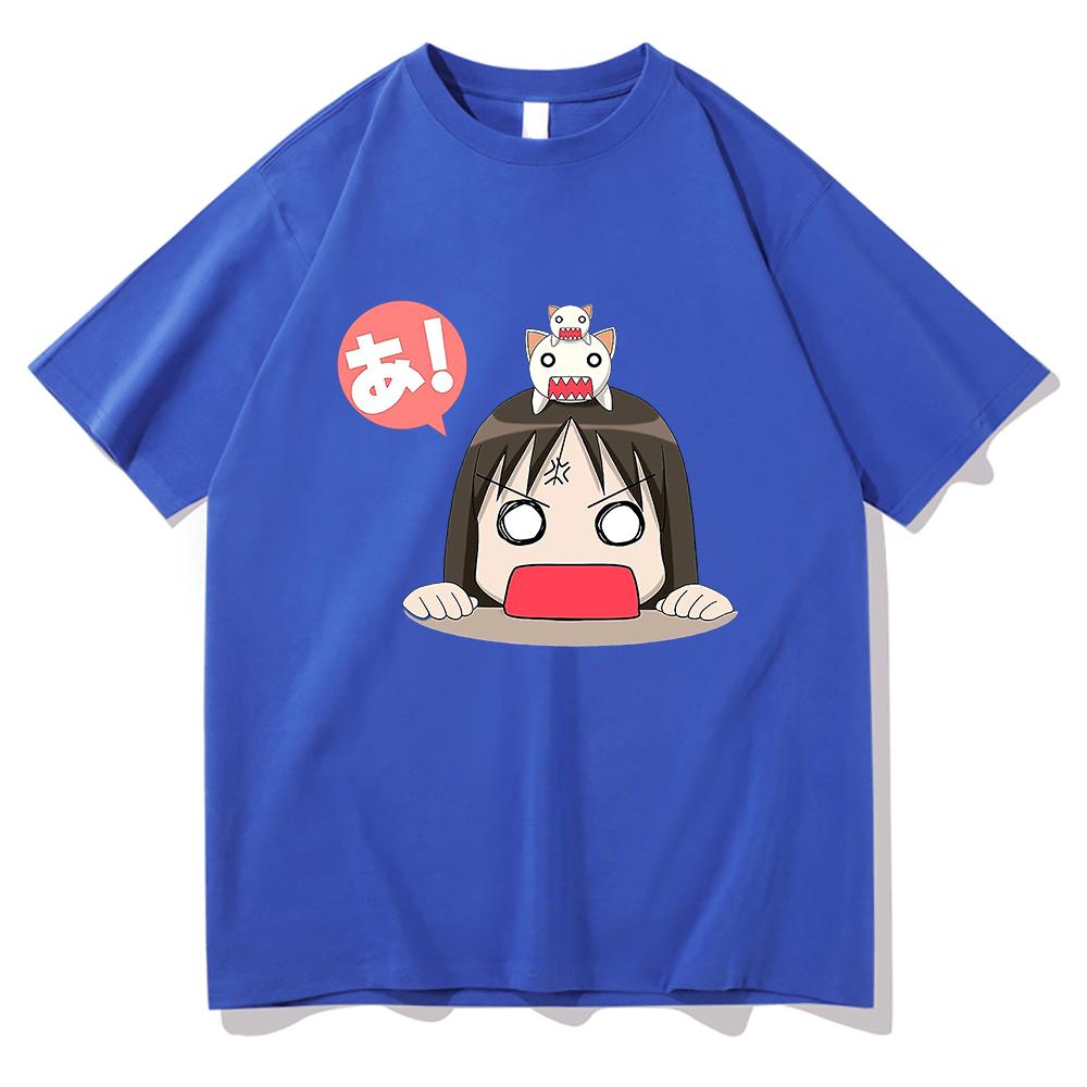 Anime Azumanga Daioh T Shirt Women Kawaii Chibi Osaka and Chiyo Chan's Dad T-Shirts Men Tees Summer Cotton Oversize Tops