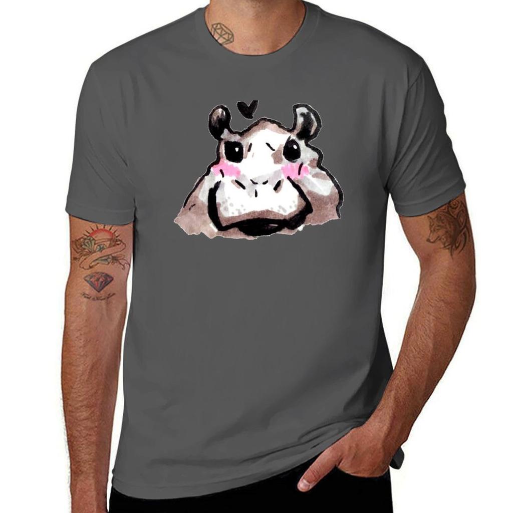 Bby hippo TShirt Festival Short Sleeve TShirt
