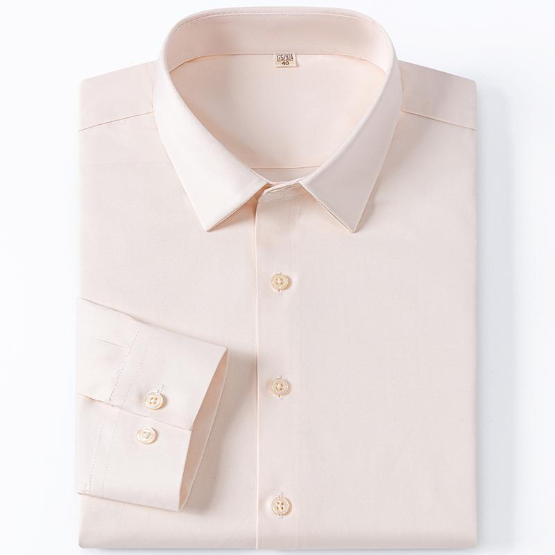 Men's High-End Stretch Non-Ironing Seamless Shirt Long Sleeve Spring and Autumn Youth Business Casual Shirt