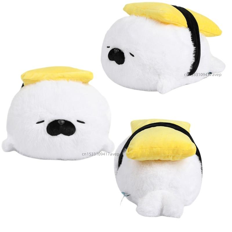 Cute Sushi Seal Plush Toy Lifelike Stuffed Animal Soft Pillow Cushion For Kids
