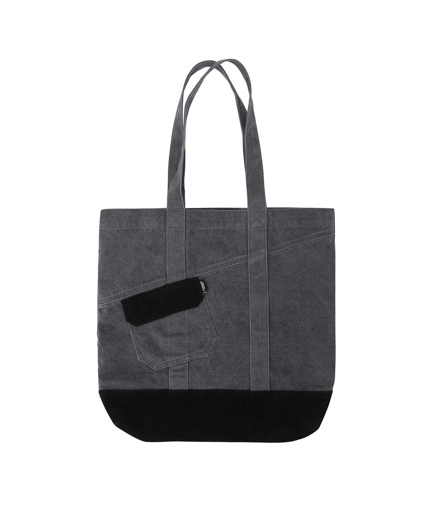 Sports Illustrated Out-Pocket Denim Tote Bag (Dark Gray)