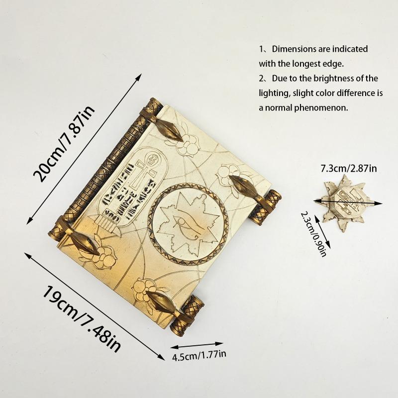 

Grimoire Book Of The Dead Mummy Grimoire Book Of The Dead Resin Crafts Ornament білий