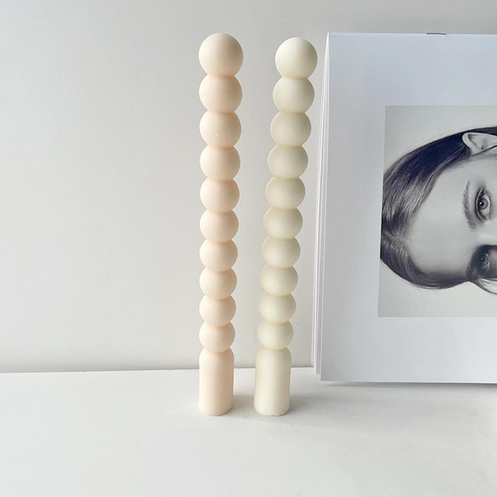 Bubble Pillar Candle Silicone Mold for Making Candle Plaster Desk Ornament Home Decorations