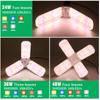 24W 36W 48W Katlanabilir LED Büyümek Işık Tam Spektrum E27 Bitki Büyüyen Işık Phytolamp Ampul Kapalı Bitkiler Için Çiçek Fide
