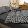 Classic Plaid Bedding Set, 1 Duvet Cover 2 Pillowcases, Brushed Microfiber, Ultra-soft,Bed Set for 1/2 People