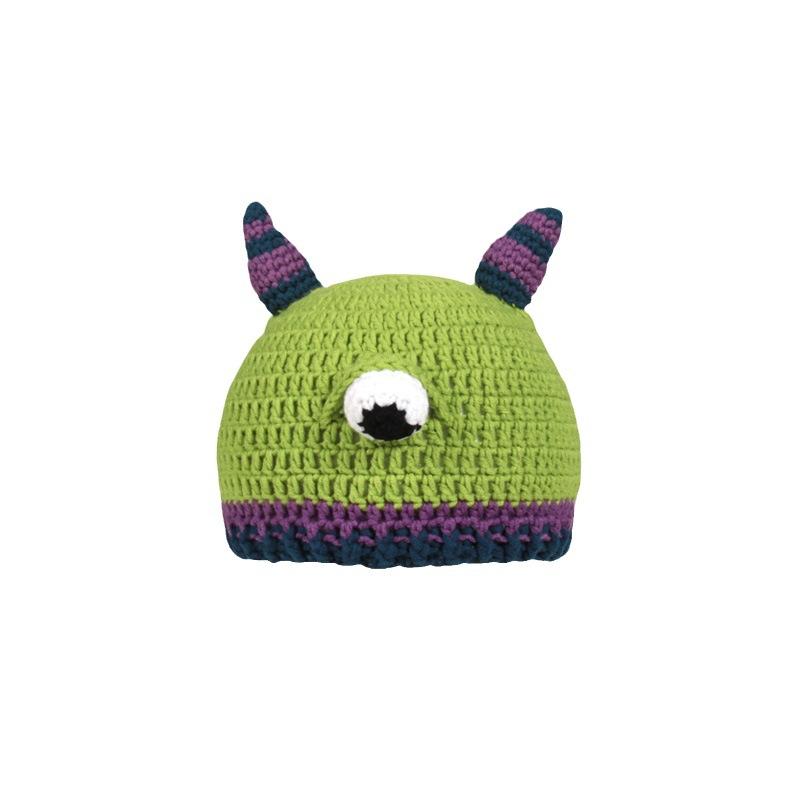 Autumn and winter funny cute ruffian young wool hat cartoon knitted monster cute pullover hat casual versatile thermal hat