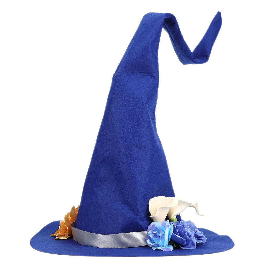 Halloween Party Felt Witch Hat Handmade Witch Hat for Women Masquerade Cosplay