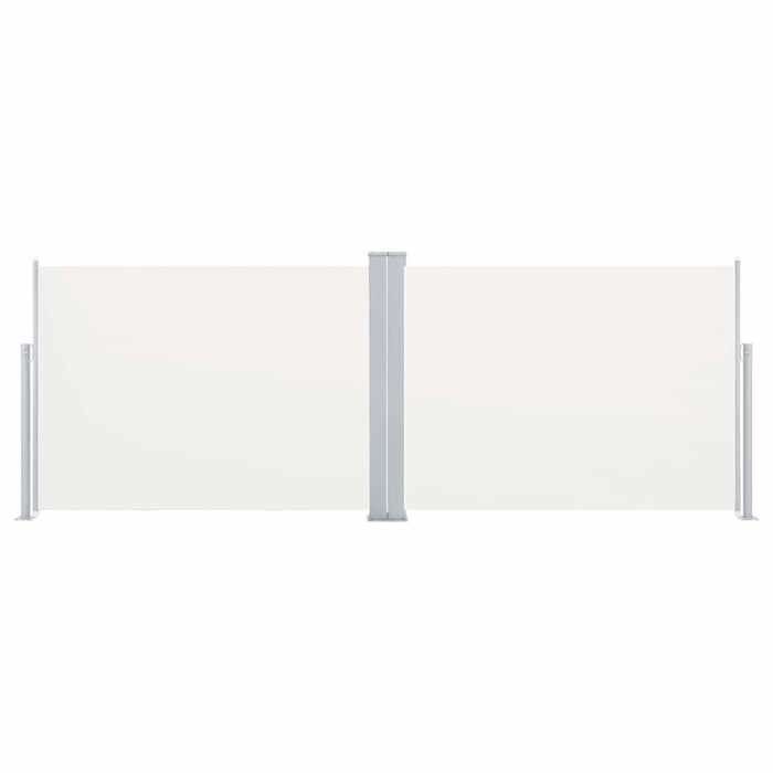 VidaXL Auvent latéral rétractable Crème 120 x 1000 cm