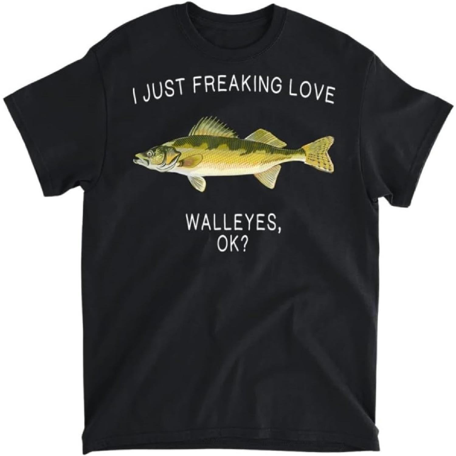 

Funny I Just Freaking Love Walleye Ok Freshwater Fish T-Shirt, Tank Top, Long Sleeve Shirt, Sweatshirt, Hoodie Men Women Kids Made in Canada XXXXXL різнокольоровий