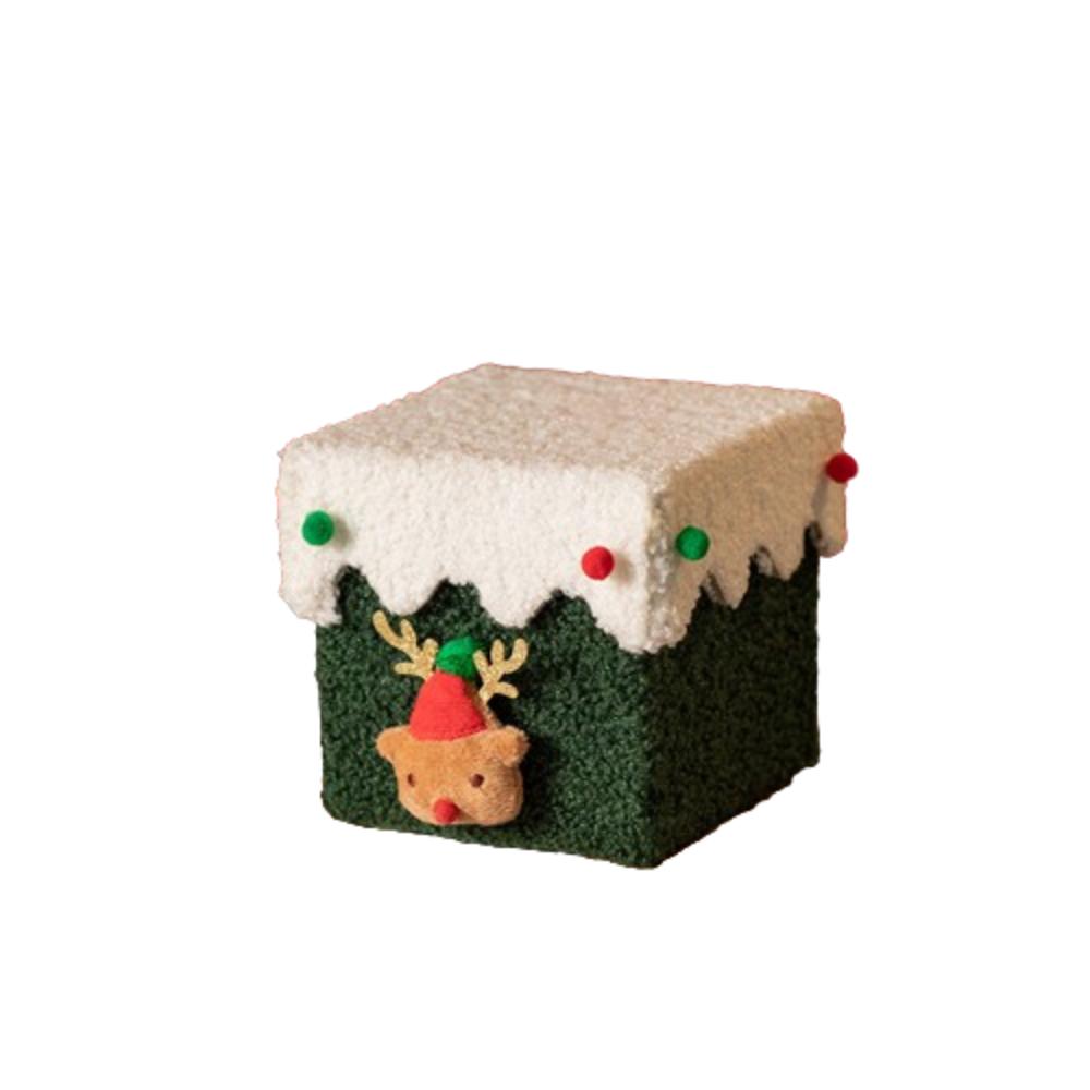 Xmas Christmas Gift Box Lint Christmas Eve Gift Box Mall Children's Candy Box  Party Supplies