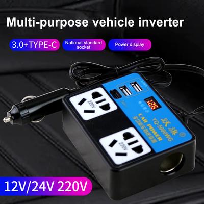 DC 12V 24V Konvertor Invertor do auta Nabíjačka do auta Materiál odolný voči opotrebeniu Jednoduchá inštalácia Rýchle nabíjanie USB