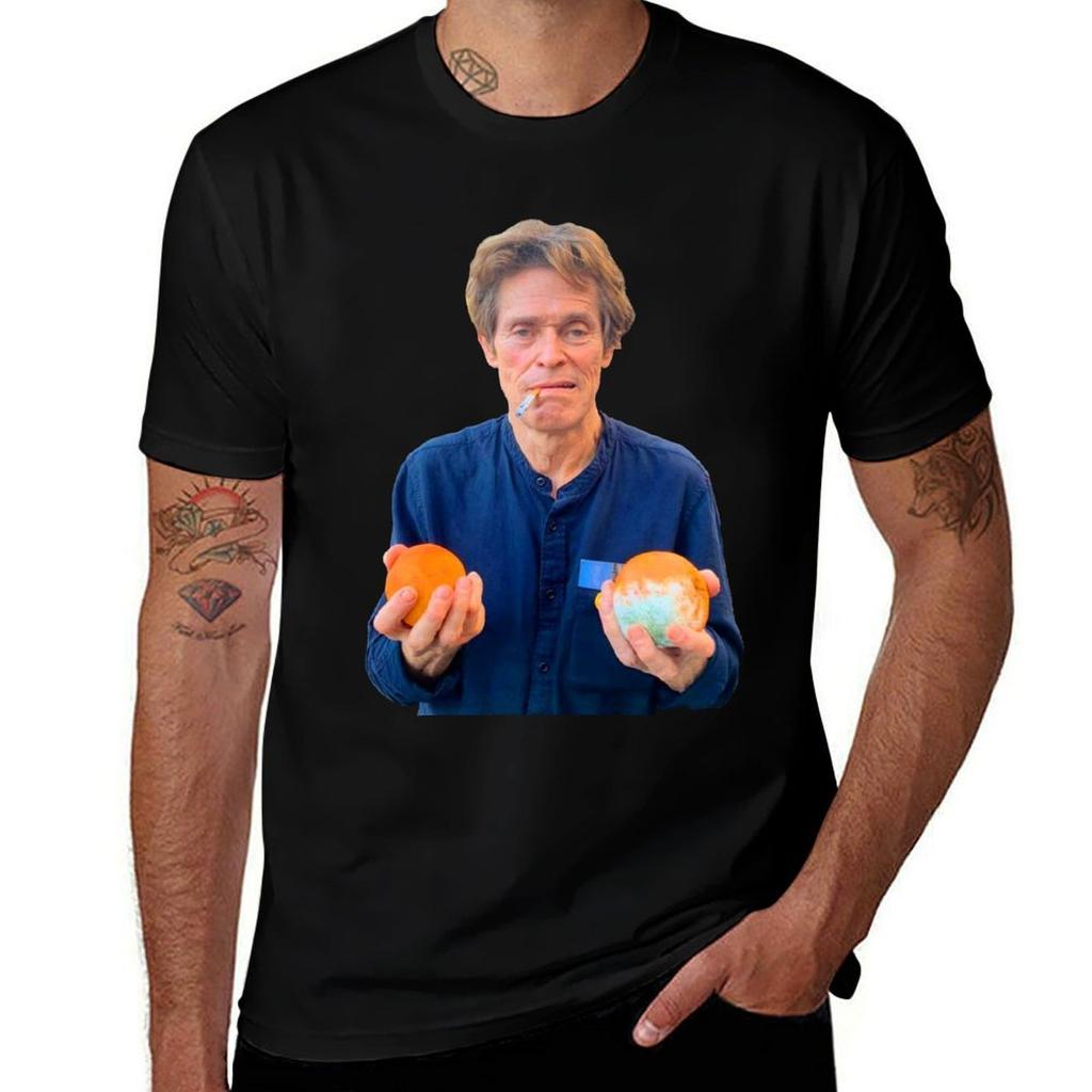 Willem Dafoe Holding Oranges TShirt Lightweight Hiking TShirt