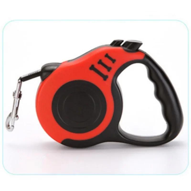 Pet Products Automatic Retractable Dog Haulage Rope 3m 5m Durable Leash Polyester Material Puppy Walking Running Convenient