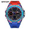 Sanda 6024 Outdoor Sports Shockproof Waterproof Luminous Watch - Unisex Multifunctional Electronic Watch