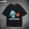 New Casual Childrens Tshirt Sanrio Half Mermaid Ugly Fish Hanton Pure Cotton Printed Parentchild Outfit for Unisex and Women