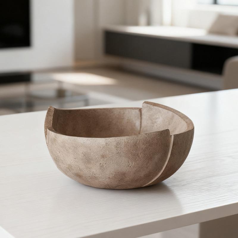 Retro Fruit Bowl Decorative Bowls Elegant Aesthetic Luxury Bowl Modern Beautiful Living Room Bowls Table Decoration Ornaments
