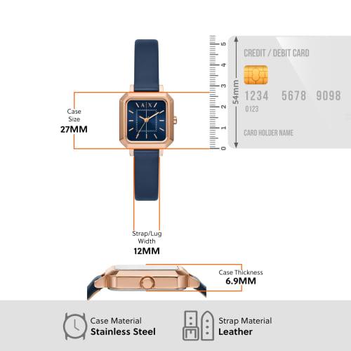 A|X Armani Exchange LEILA AX5722 Women's Watch, Blue