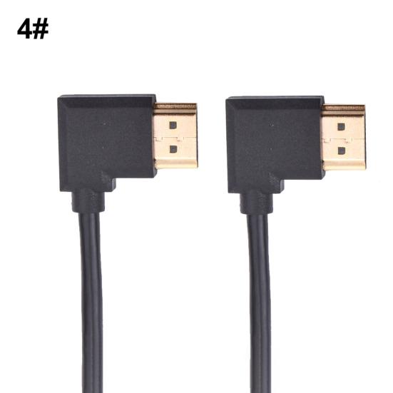 DOONJIEY Right Angle HDMI-compatible Male to Male AV Converter Adapter Cable Cord for HDTV