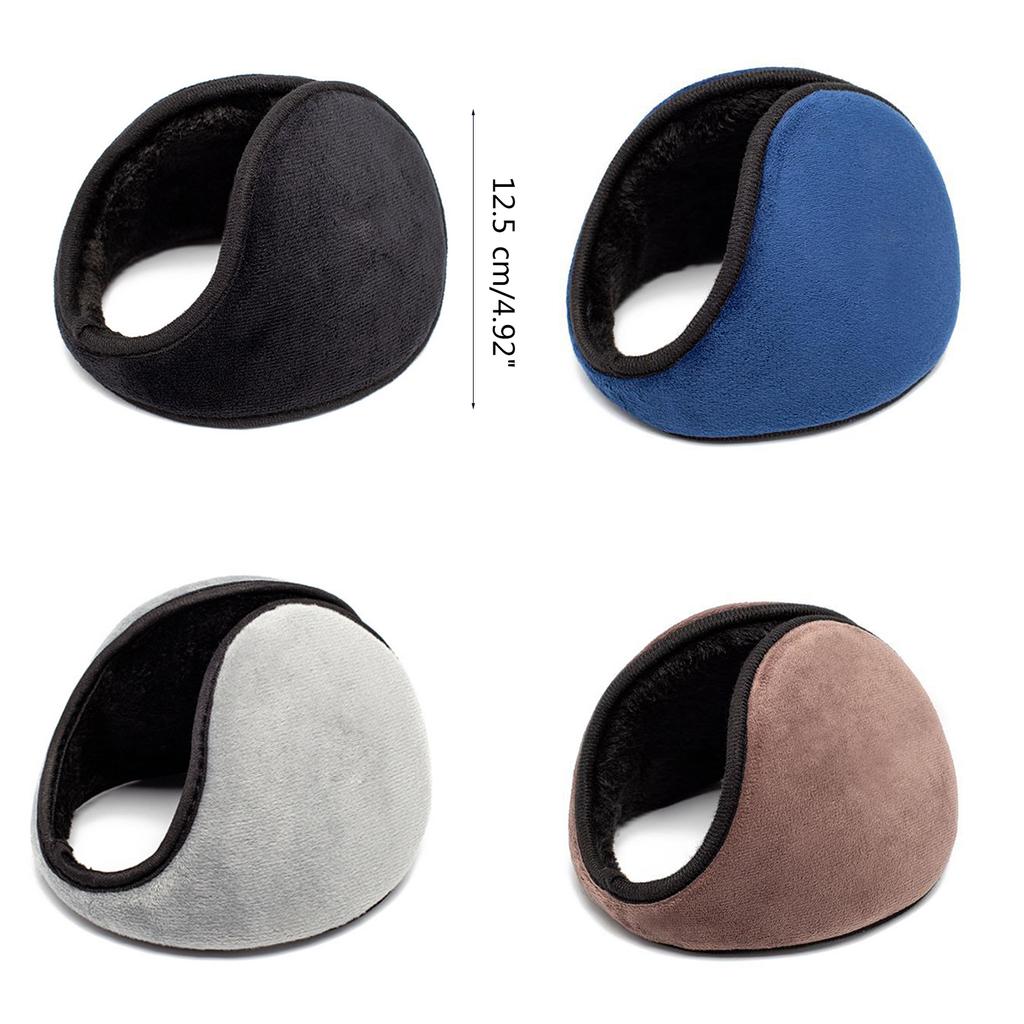 Winter Warm Earmuffs Windproof Ear Covers for Adult Men Women Thickened Plush Ear Protectors Outdoor Cycling Ear Muffs