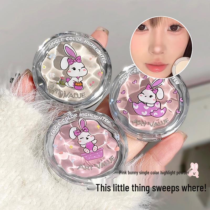

ART VALUE Pink Rabbit Highlighter: Natural Brightening & Contouring Powder