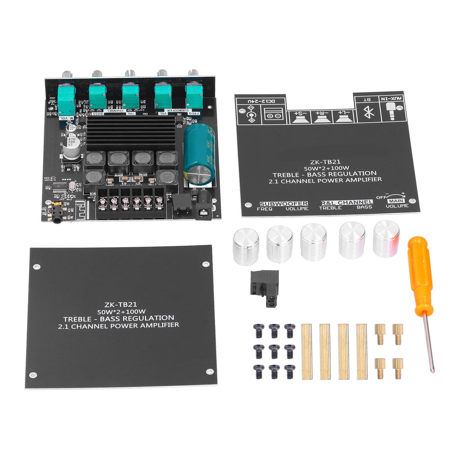 

Audio Amplifier Board Bluetooth 2.1Channel Power Amplifier Module for DIY Home Speakers