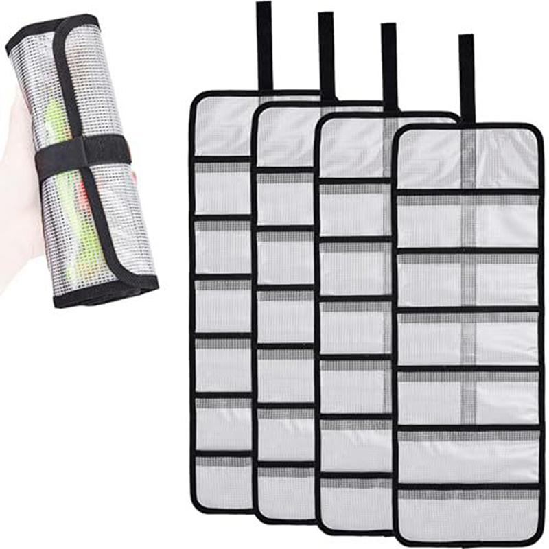 1PC Large Capacity Tackle Bags Foldable Fishing Lures Bags PVC Fishing Accessories Storage Case Transport Home Hiking Gardening