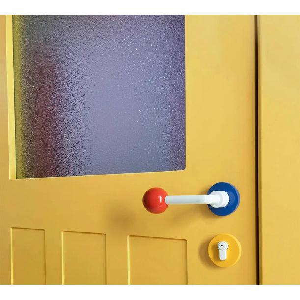 Zinc Alloy Door Lock Interesting Colorful Ceramic Ball Modern Simple Bedroom Silent Door Lock Indoor Wooden Door Handle
