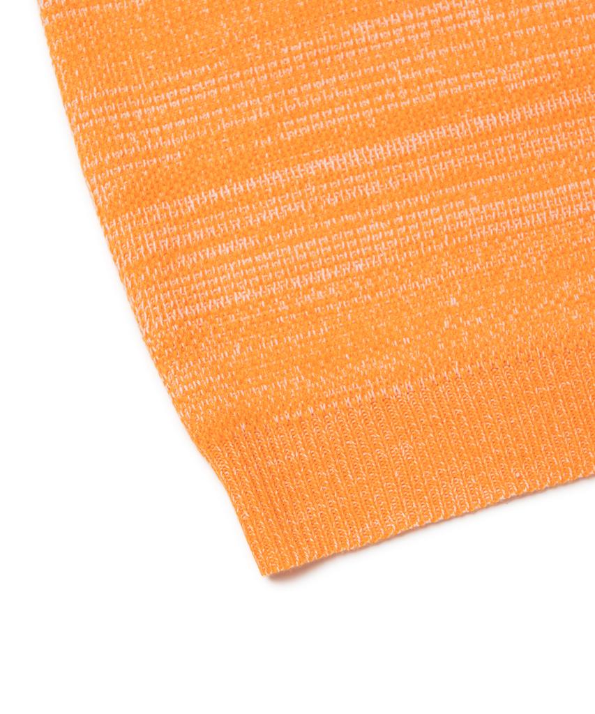 Aott Two-Tone Color Block Knit Vest Orange