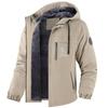 Herren Winter Plus Samt Verdickte Kapuzenjacke für Outdoor-Sport & Freizeit