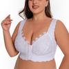 Large Size Front Clasp No-padded Thin Underwear Beautiful Back Seamless Large Chest Push-up Bra