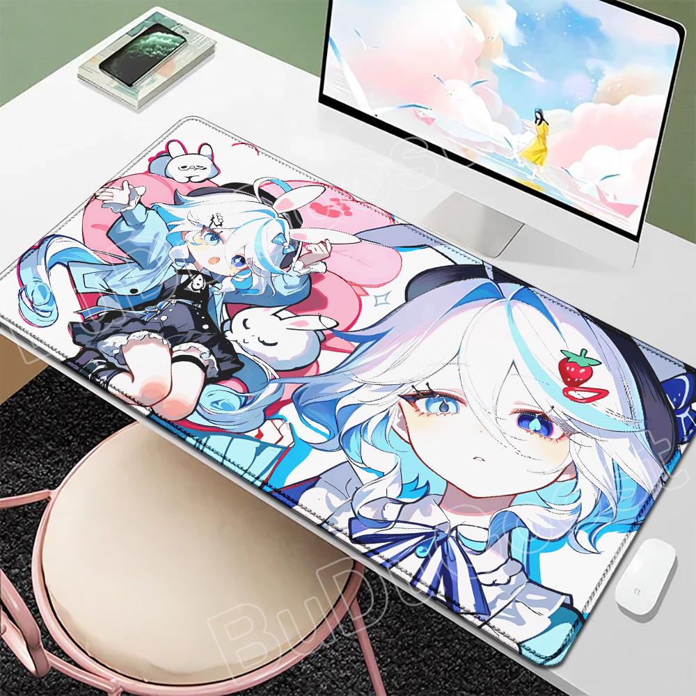 New Wallpaper Gamer Genshin Furina Mouse Pad Anime Gaming Mouse Pad HD Printing Table Pads Rubber Desktop XXL Mousepad Desk Mats