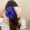 Large Bow Hair Clip Women Claw Back Of Head Accessory Net Fabric Handmade Korean Style