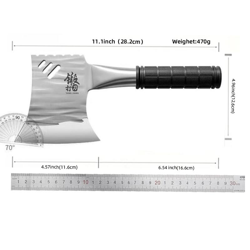 2PCS Heavy Duty-Butcher Axe Knife, Meat Cleaver Knife, Stainless Steel Butcher Axe Knife, Breaker Knife