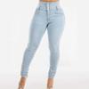 Jeans Donna Lavati Monocolore Alta Elasticità Sollevamento Fianchi Taglie Forti Jeans Vita Alta Jeans in Denim Vintage Jeans ad Alta Elasticità