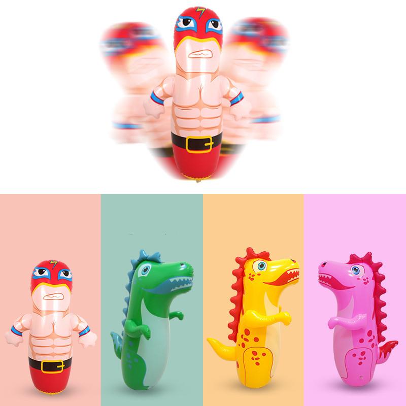 Large Inflatable Wobble Toy Stress Relief Interactive Doll For Kids And Adults