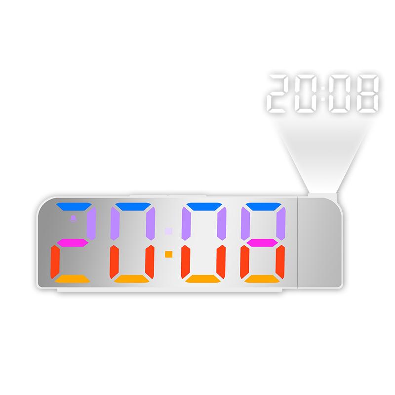 

Простий електронний годинник з великим шрифтом з проекцією, новий цифровий будильник, RGB фантазійний колір, креативний, кольоровий 0729