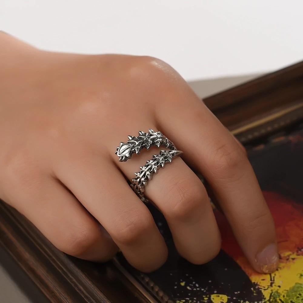 Anime Tokyo Ghoul Ring Kaneki Ken Cosplay Adjustable Opening Unisex Punk Jewelry Gift Prop Accessories