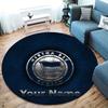 Hertha BSC Custom Name Round Area Rug,Carpet Rug for Living Room Bedroom Sofa Playroom Decor,Non-slip Floor Mat