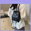 Stylish And Minimalist Women's Backpack 2024 Trendy Summer Travel Bag In Black And Beige