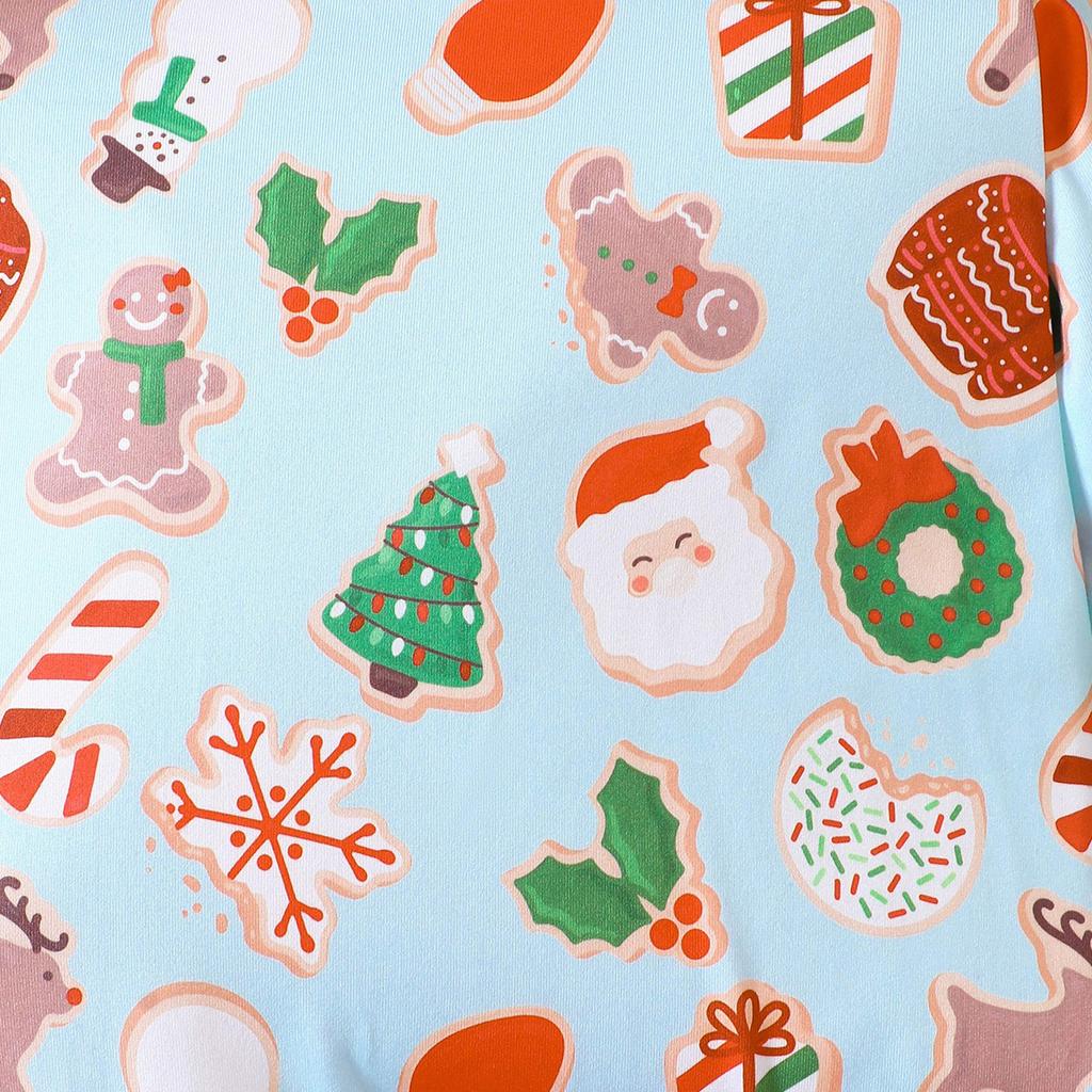 Newborn Baby Girl Boy Christmas Pattern All-over Print Long Sleeve Romper Jumpsuit