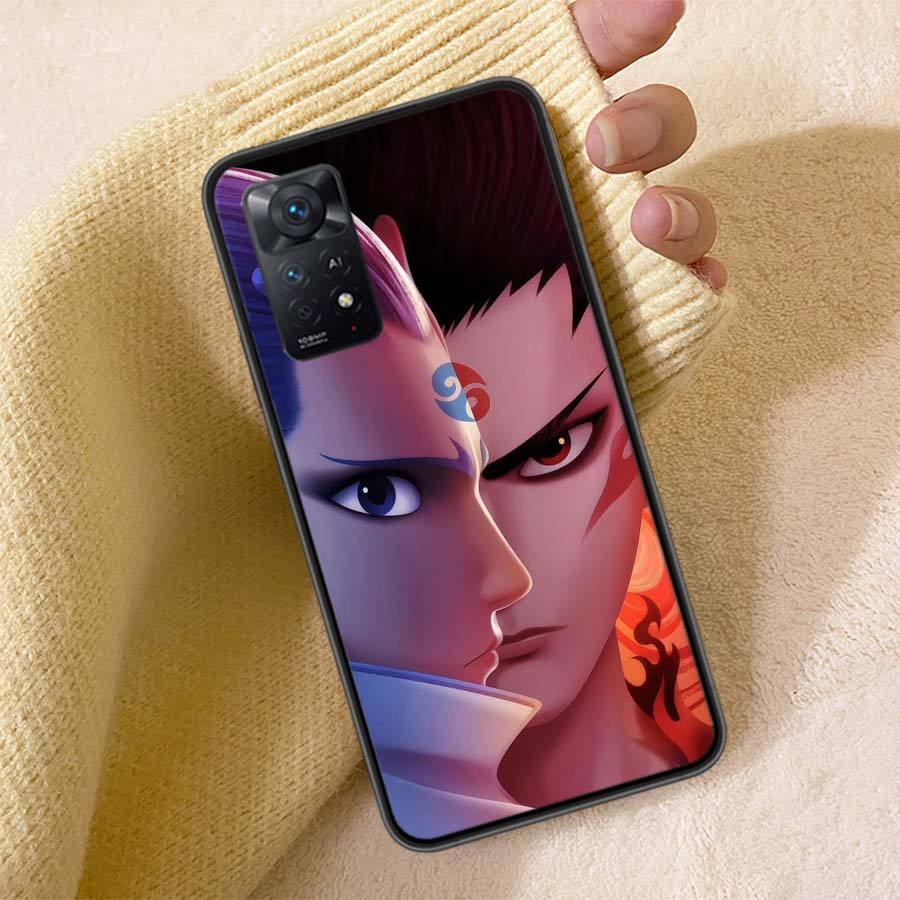 N-Nezha Anime Movie Phone Case For Redmi Note 13 14 15 Pro Plus 12 13C 12C 15C 9 10 10C 9T 9C 9A TPU Soft Cover Clear Cell Cases
