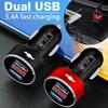 Car Charger 2 USB Ports Fast Charging Digital Display Car Accessories For Chevrolet Cruze Malibu Sail Spark Captiva Equinox Trax Tracker AVEO Lova RV
