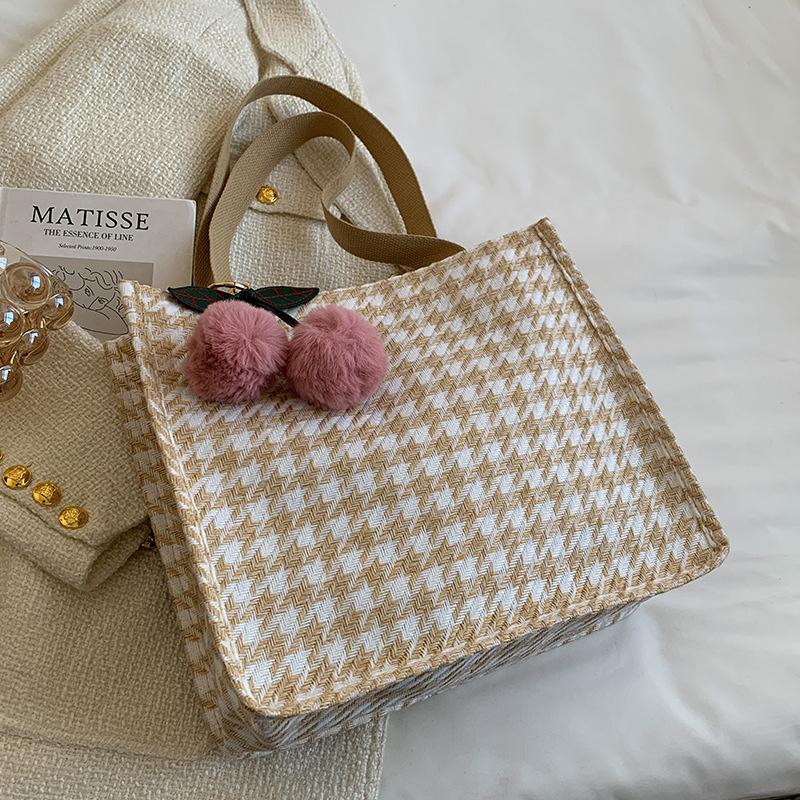 Casual Tote Bag mit großer Kapazität für Damen, modische Pendeltasche für Studenten, vielseitige Umhängetasche für den Unterricht