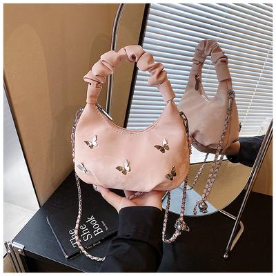 Popular Small Bag Women 2025 New Fashion Versatile Messenger Bag One Shoulder Underarm Portable Dumpling Bag