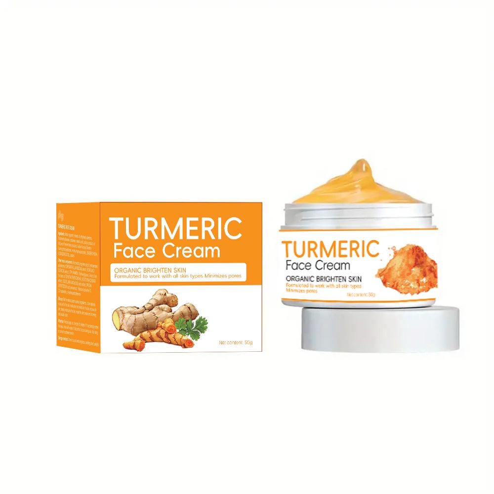 Turmeric Soap & Face Cream Set: Skin Brightening Handmade Soap & Care